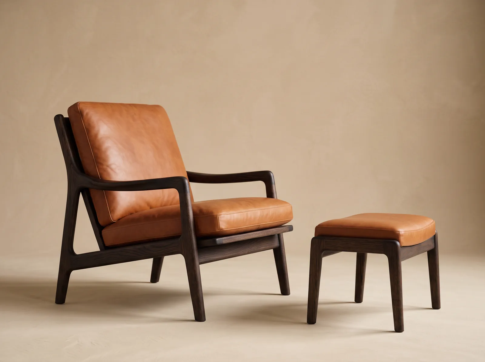 Lounge-Sessel mit Hocker Siesta